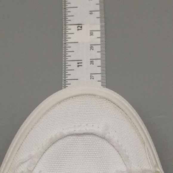 Maurices Womens Lace Up Canvas‎ Sneakers White Round Toe Fringed Edging 6.5M - Picture 5 of 10